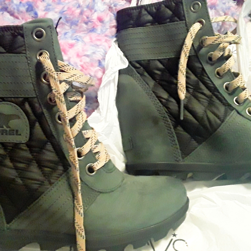 7 and a half womens sorel wedge boots